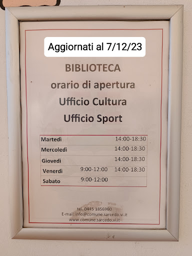 Biblioteca Civica "Padre G. Maccà" - Centro Culturale Sarcedo - Thumbnail