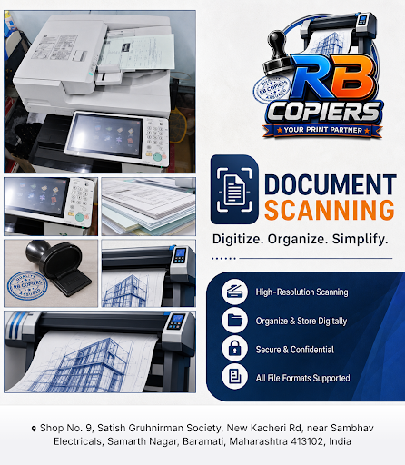 RB COPIERS offers high-quality document scanning and jumbo printing services near you. Visit us f… post image