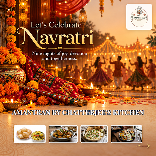 Celebrate Navratri 2026 with AMANTRAN BY CHATTERJEE'S KITCHEN, where daily tiffin service and par… post image
