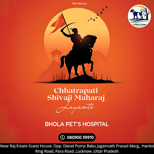 _CELEBRATE CHHATRAPATI SHIVAJI MAHAJAYANTI WITH Bhola Pet's Hospital! Wishing a joyful day to all… post image