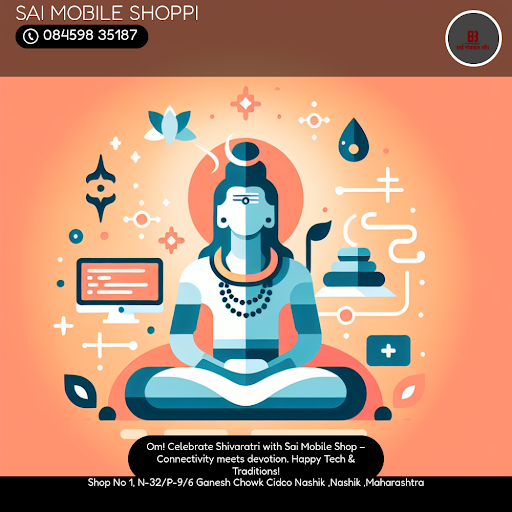 Mubarak! Celebrate Mahashivratri with the best tech solutions near you in Nashik. Sai Mobile Shop… post image