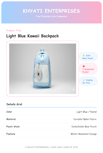 This stylish pastel blue school backpack is designed for students who prefer a clean and modern l… post image