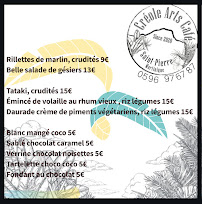 Menu Concept store Créole Arts Café Saint Pierre Martinique Page 8