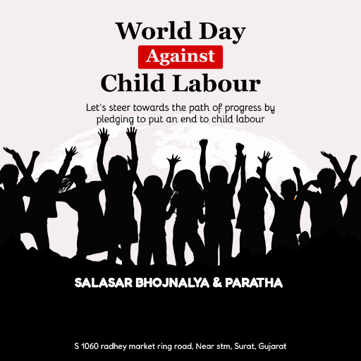 On this Happy World Day Against Child Labor, we at Salasar Bhojnalya & Paratha, a renowned fast f… post image