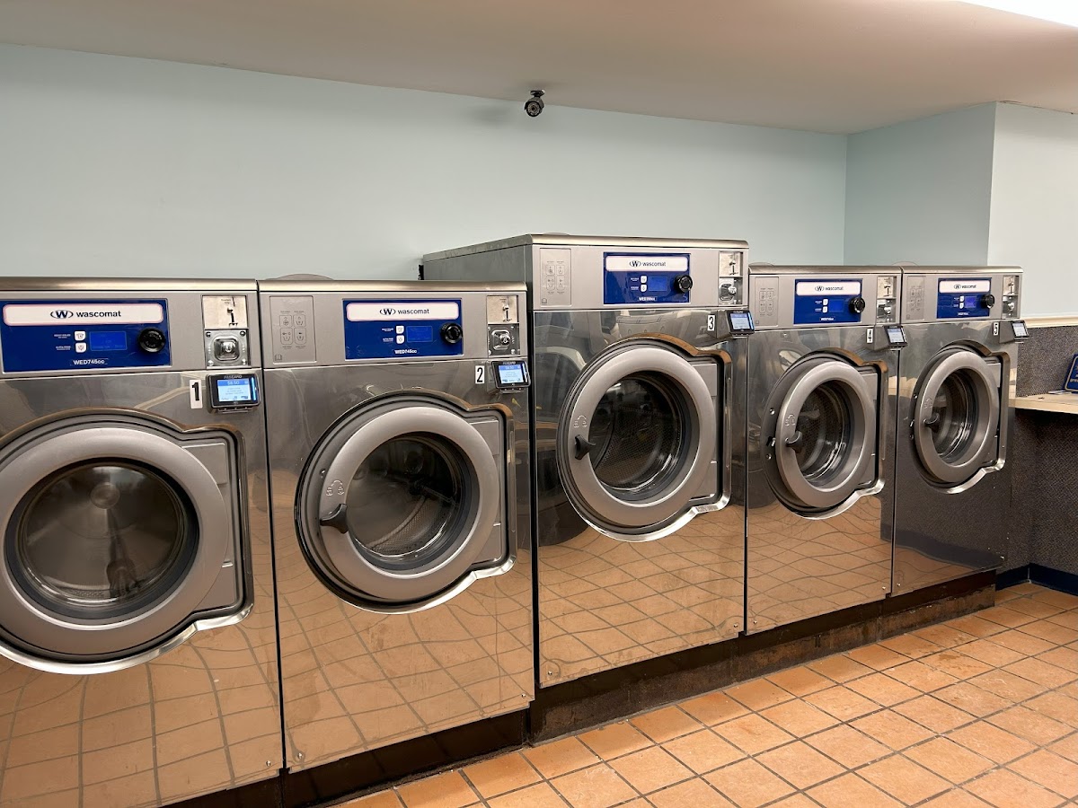 Clean laundry equipment at Maine Street Laundromat Scarborough in Saco, ME
