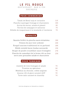 Menu Le Fil Rouge Ault Page 3