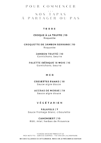 Menu Le Jardin des Frangins - Restaurant Bistronomique avec Terrasse - Montpellier Page 4