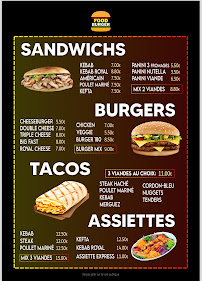 Menu FOOD BURGER Page 1