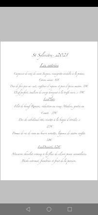 Menu L'Entracte Page 16