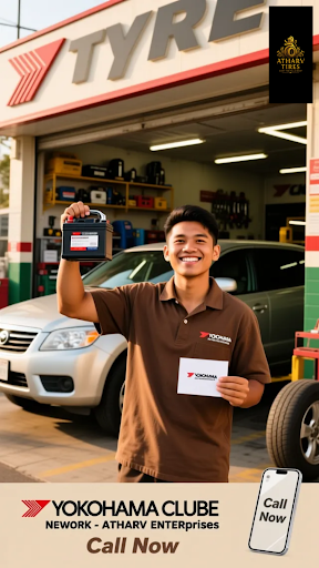 Experience the best battery solutions in Pune with YOKOHAMA CLUBE NETWORK - ATHARV ENTERPRISES! O… post image