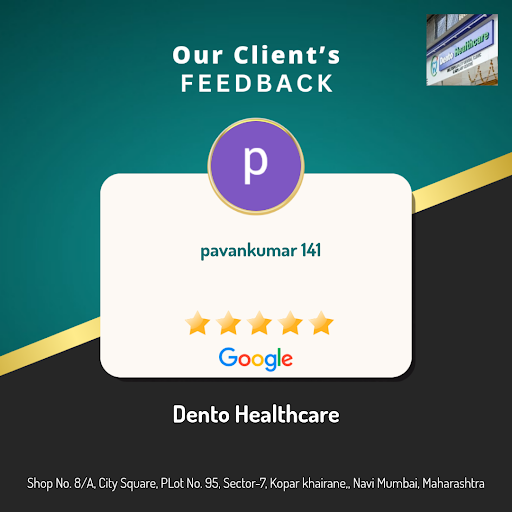 Pavankumar from Navi Mumbai raves about his exceptional experience at Dento Healthcare! He praise…