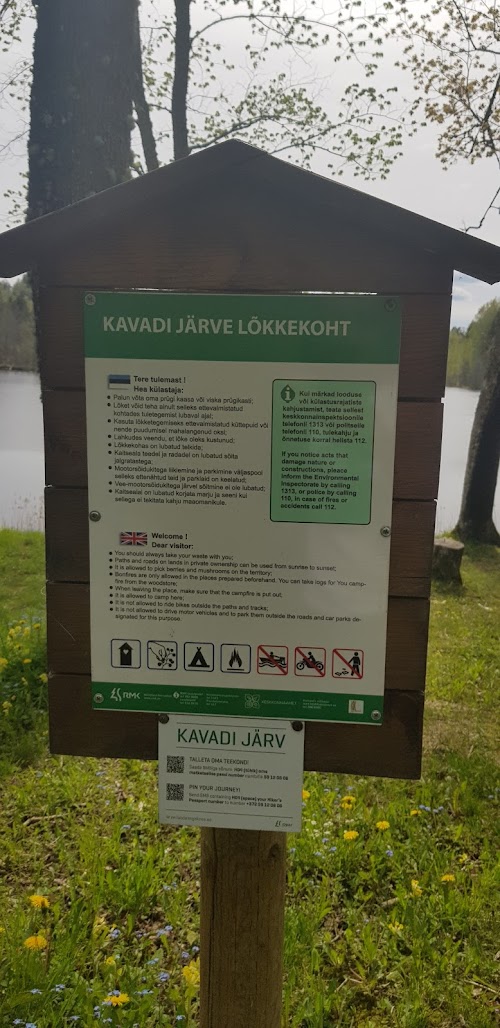 RMK Kavadi järve lõkkekoht