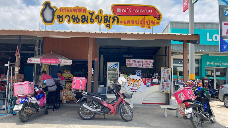 Cheetah Cafe' Sri Prachan ชีต้าห์ คาเฟ่ ชานมไข่มุก กาแฟสด วอฟเฟิลฮ่องกง ศรีประจันต์-บ้านควาย