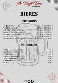 Menu Le Vingt-Trois Page 5