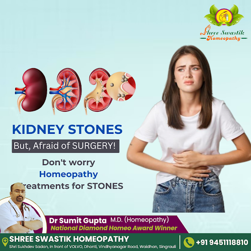 "Kidney stones causing concern, but surgery fears holding you back? Don't worry! Homeopathy offer… post image