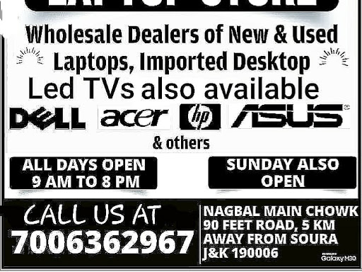 New and Used Laptops available.Hp,Dell,Asus,Lenovo,Acer All types of Laptops dualcore,Quadcore,i3… post image