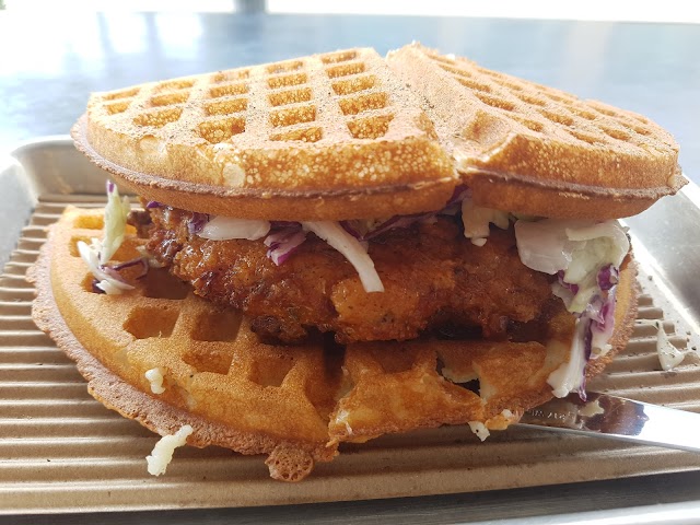 Bruxie Original Fried Chicken & Waffle Sandwich