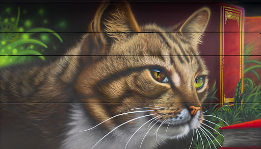 SWIFTMANTIS Cat Mural - Kevin the Parkland School Cat - Thumbnail