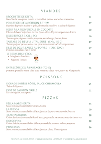 Menu Le Jules (Saint-Germain-en-Laye) Page 1