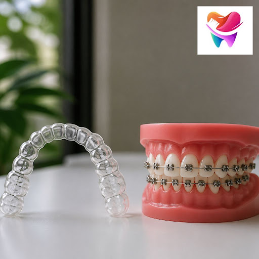 Thinking about straightening your teeth but confused between invisible aligners and traditional b… post image