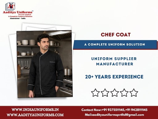 Chef Coat – Available At Aaditya Uniforms