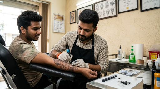 Tattoo Line Weight in Ludhiana – How Professional Tattoo Artists Plan Clean, Long-Lasting Details