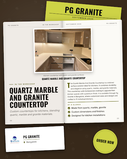 Pg Granite offers premium quartz, marble, and granite countertop solutions in Bangalore. As trust… post image