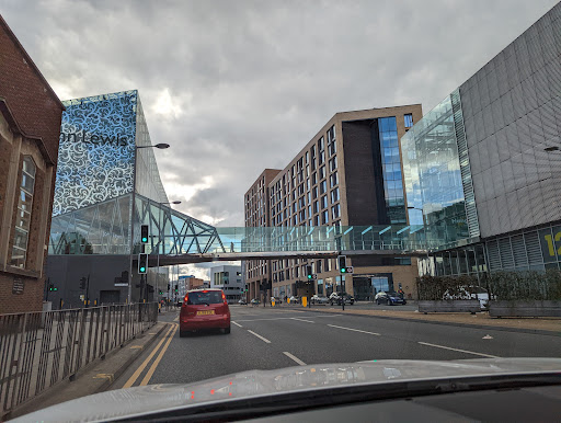 John Lewis Car Park Pay Point and Entrance to Shops Gallery - United Kingdom