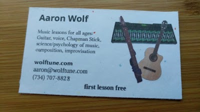 Aaron Wolf, music lessons: guitar, music science, & more