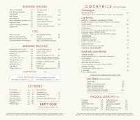 Menu le Paris Halles Page 4