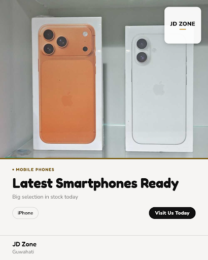 Visit JD Zone, your trusted mobile repair shop near me in Guwahati for the latest iPhone retail b… post image