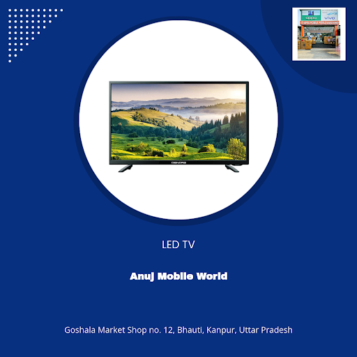 "Experience the future of entertainment with Anuj Mobile World's best-selling LED TV in Kanpur! G…