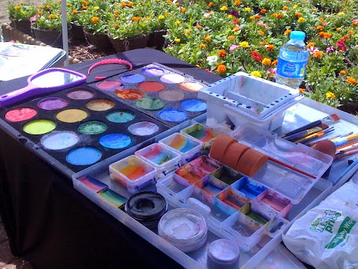 Neon Fairy Face Painting - Thumbnail