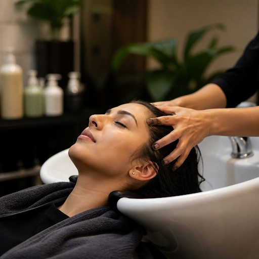 Stressed scalp, dull hair and constant fatigue? A soothing head massage at Glam Studios Unisex Sa… post image