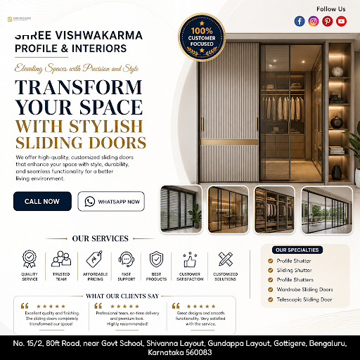 telescopic sliding door post image