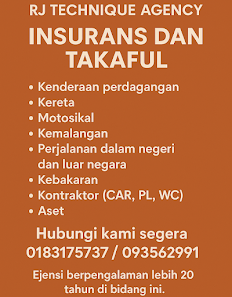 RJ TECHNIQUE AGENCY No. 8, Gerai MDR Simpang Kallang, Jalan Lipis, 27600 Raub, Pahang, Malaysia