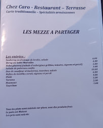 Menu Chez Caro Page 2