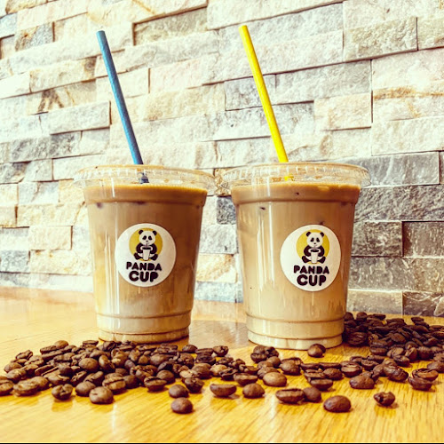 Panda cup coffee