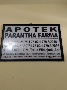 Apotek Parantha Farma, Author: Nur Hayati