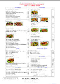 Menu Restaurant Phnom Pich Page 1