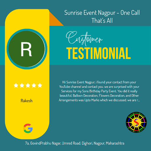 Rakesh had an unforgettable birthday experience with Sunrise Event Nagpur - Birthday Planner & Ba… post image