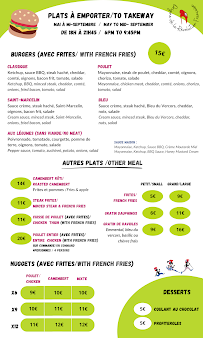 Menu Burger du camping - Vizille Page 1