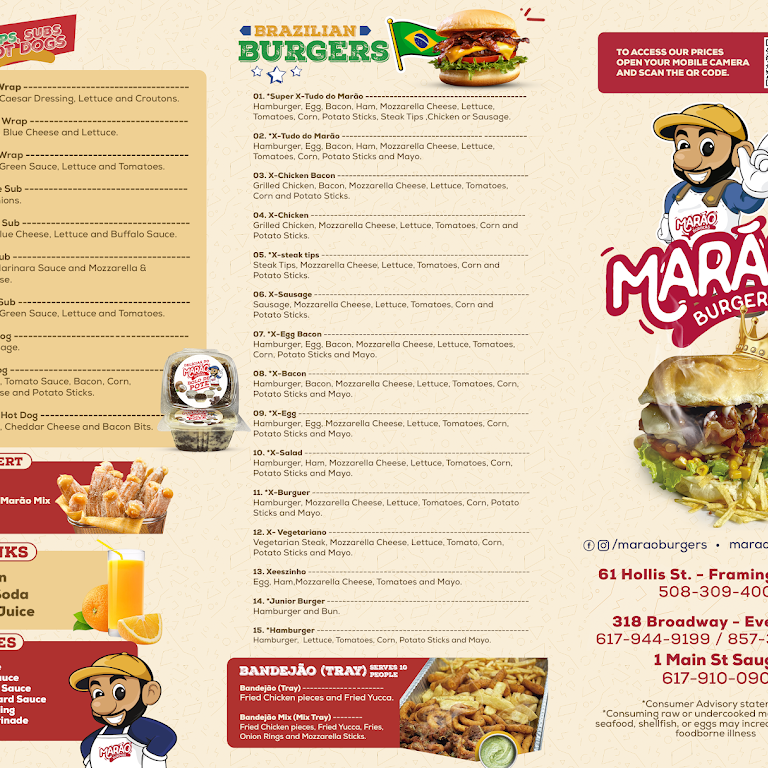 Order Marao Burgers (Framingham) Menu Delivery【Menu & Prices】, Framingham