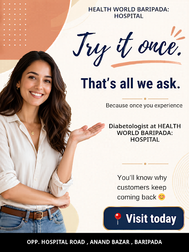 Schedule your cardiologist appointment at HEALTH WORLD BARIPADA: HOSPITAL for expert care from ex…