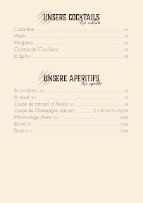 Menu Brasserie L'Ours Blanc Page 12