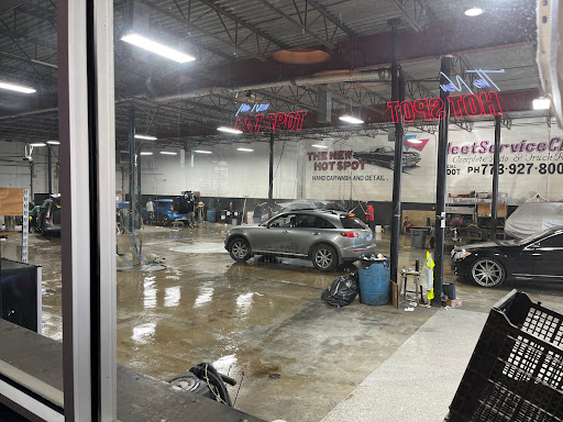 The New Hot Spot Hand Carwash And Detailer Logo