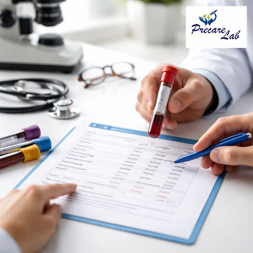 Understanding your blood report doesn’t have to be confusing. At Precare lab in Sector 86, Gurugr…