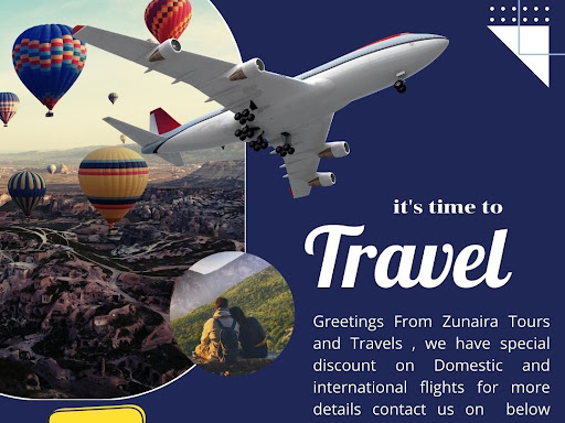 Greetings From Zunaira Tours and Travels, we have special discount on domestic and international… post image