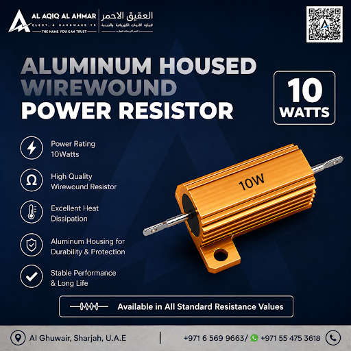 Premium-quality 10W Aluminum Housed Wirewound Power Resistors now in stock.