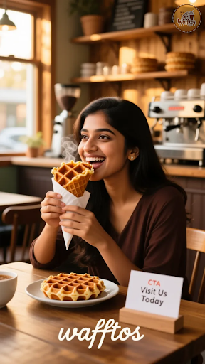 Indulge in the crispiest, most scrumptious waffles in Anand! Wafftos' best-selling WAFFLES BY WAF… post image